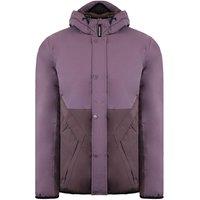 Weekend Offender Men's Long Sleeve Zip Up Dark Grape Kyoto Jacket in Purple | Size: Small