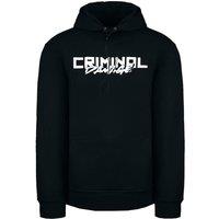 Criminal Damage Men's Lemon Pullover Cotton Black Hoodie | Size: Medium