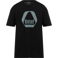 Diesel Men's Triangle Logo Black T-Shirt | Size: Medium