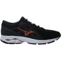 Mizuno Men's Wave Kizuna 2 Lace-Up Black Synthetic Running Trainers | Size: 10