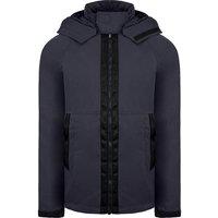 Weekend Offender Men's Long Sleeve Zip Up Vienna Anthracite Jacket in Blue | Size: Small