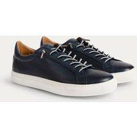 The Wolf Men's Arezzo Leather Smart Trainers in Blue | Size: 8