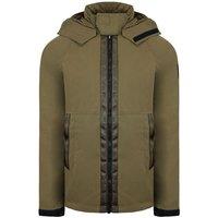 Weekend Offender Men's Long Sleeve Zip Up Vienna Olive Jacket in Green | Size: XS