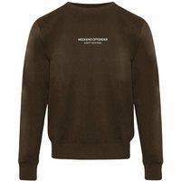 Weekend Offender Men's Long Sleeve Crew Neck Sweaters in Brown | Size: Small