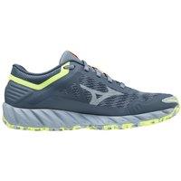Mizuno Women's Ibuki 3 Trail Lace-Up Blue Synthetic Running Trainers | Size: 5