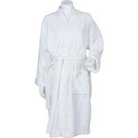 Towel City Women's Kimono Robe in White | Size: Large/XL