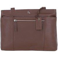 'Newport' Real Leather Multi-Pocket Shoulder Bag