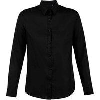 NEOBLU Women's Blaise Long-Sleeved Formal Shirt in Midnight | Size: 12-14