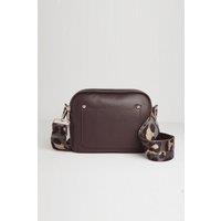 Crossbody Bag with Dark Leopard Strap