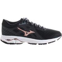 Mizuno Women's Wave Kizuna 2 Lace-Up Black Synthetic Running Trainers | Size: 7.5