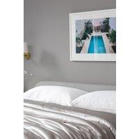 Soak&Sleep Pure Mulberry Silk Housewife Pillowcase Pair in Silver | Size: Standard Pillow Case