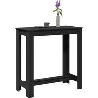 Berkfield Home Bar Table Black 102x50x103.5 cm Engineered Wood