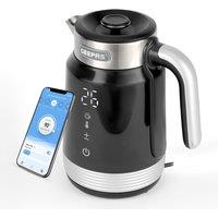 Geepas Smart WiFi Kettle With App & Voice Control, 1.7L with Temperature Control in Black