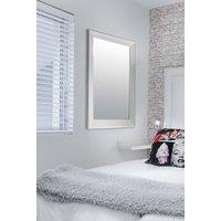 MirrorOutlet New Modern Bright White layered Wall Mirror 3ft6X2ft6 1060X756mm | Size: 1 Pack