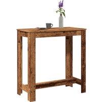 Bar Table Old Wood 102x50x103.5 cm Engineered Wood