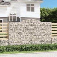 Arched Gabion Baskets 5 pcs 300x50x180/200 cm Galvanised Iron