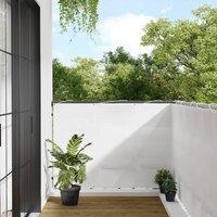 Berkfield Home Balcony Screen White 120x800 cm 100% Polyester Oxford