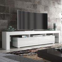 Creative Furniture TV Unit 200cm Modern - White with High Gloss Doors