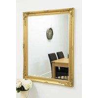 MirrorOutlet Buxton Gold Large Leaner Mirror 140 x 109 CM | Size: 1 Pack