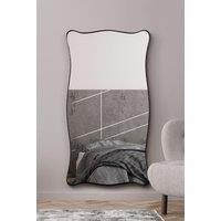 MirrorOutlet New Black Metal Rectangular Wall Mirror 71 X 39 (180CM X 100CM) | Size: 1 Pack