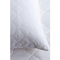 Soak&Sleep Quilted Cotton Mattress Protector in White | Size: Super King