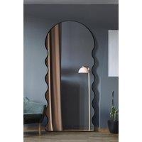 MirrorOutlet New Black Metal Dome Arch Topped Wall Mirror 71 X 31 (180 X 80CM) | Size: 1 Pack