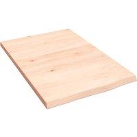 Wall Shelf 40x60x2 cm Untreated Solid Wood Oak