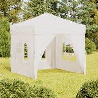 Berkfield Home Folding Party Tent with Sidewalls White 2x2 m