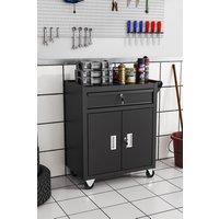 Lockable Rolling Tool Storage Cabinet Trolley