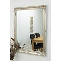 MirrorOutlet Buxton Silver Large Leaner Mirror 140 x 109 CM | Size: 1 Pack