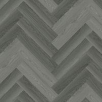 Vinyl Flooring UK Woodlands Nature Luxury Vinyl Tile - 80 Planks - Covers 5.018sqm in Dark Grey