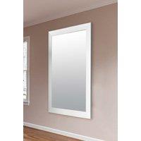 MirrorOutlet New Modern Bright White layered Wall Mirror 5ft6X3ft6 1672mmX1060mm | Size: 1 Pack