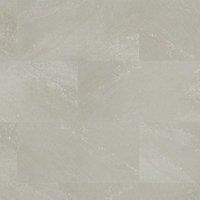 Vinyl Flooring UK Colonia Glue-Down Luxury Vinyl Tile, 2mm Thick LVT - Covers 3.34sqm in Metallic Silver