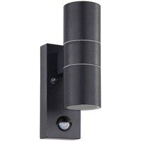 Eglo Riga 5 Metal IP44 Outdoor Wall Light 2 Light (Inclusive) in Black