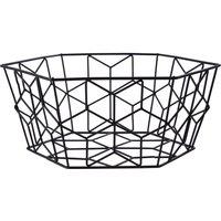 Premier Housewares Vertex Contour Fruit Basket Black