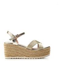 Moda In Pelle Women's 'Piala' Textile Wedges in Natural | Size: 8