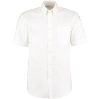 Kustom Kit Men's Oxford Short-Sleeved Formal Shirt in White | Size: 19 inches