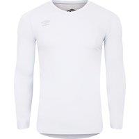 Umbro Men's Elite V Neck Base Layer Top in White | Size: 3XL