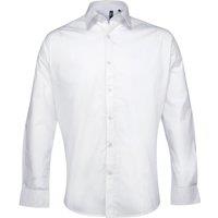 Premier Men's Supreme Poplin Formal Shirt in White | Size: 19 inches