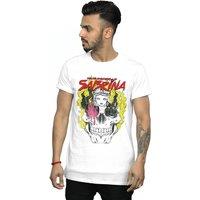 The Chilling Adventures Of Sabrina Men's Icon Skull T-Shirt in White | Size: Small