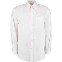 Kustom Kit Men's Oxford Classic Long-Sleeved Shirt in White | Size: 19 inches