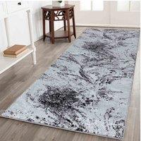 Desire Rugs Serenity Modern Abstract Area Rug - Flowing Water-Inspired Design for Living Room, Bedroom, Hallway in Black | Size: 120 cm x 170 cm