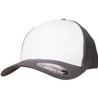 Flexfit by Yupoong Coloured Front Mesh Trucker Cap in Dark Grey | Size: Large/XL