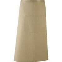 Premier Colours Bar Apron Workwear (Long Continental Style) Pack of 2 in Khaki