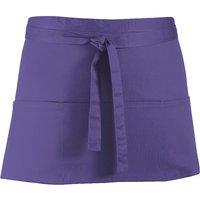 Premier Colours 3 Pocket Apron Workwear Pack of 2 in Purple