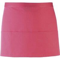 Premier Colours 3 Pocket Apron Workwear Pack of 2 in Fuchsia
