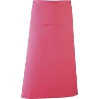 Premier Colours Bar Apron Workwear (Long Continental Style) in Fuchsia