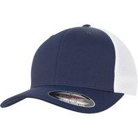 Flexfit by Yupoong Flexfit Ultra Fibre & Airmesh Two Tone Cap in Navy | Size: S/M