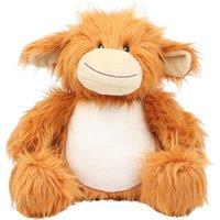 Mumbles Babies Childens Zippie Highland Cow in Brown | Size: Large