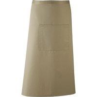 Premier Colours Bar Apron Workwear (Long Continental Style) Pack of 2 in Olive